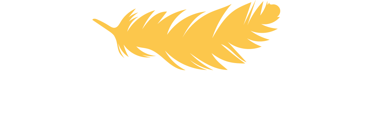 Martyn Fiddler feather logo inverted